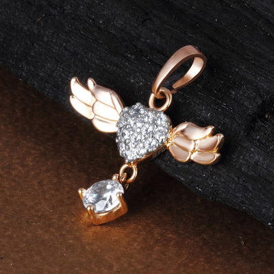 Sukkhi Stylish Gold Plated Flying Wings Pendant for Women