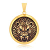 Sukkhi Appealing Gold Plated Lion Faced Pendant for Men