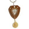 Sukkhi Classic Gold Plated Shield Shaped Pendant With Chain For Men