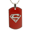Sukkhi Charming Superman Dog Tag Pendant With Chain For Men