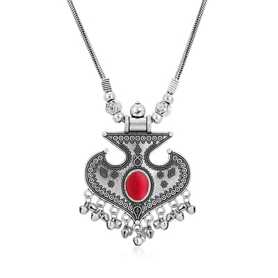 Sukkhi Luxurious Rhodium Plated Pendant for Women