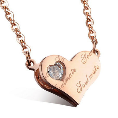 Sukkhi Lavish Valentine Heart Cubic Zirconia Gold Plated Pendant for Women