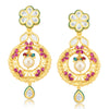 Pissara Dazzling Fusion Gold Plated CZ Pendant Set For Women-2