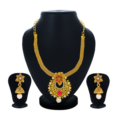 Sukkhi Exclusive Gold Plated Pendant Set for Women