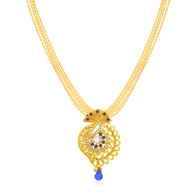 Sukkhi Glamorous Gold Plated Pendant Set for Women