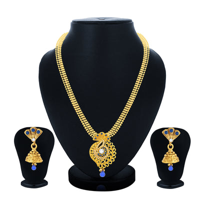 Sukkhi Glamorous Gold Plated Pendant Set for Women