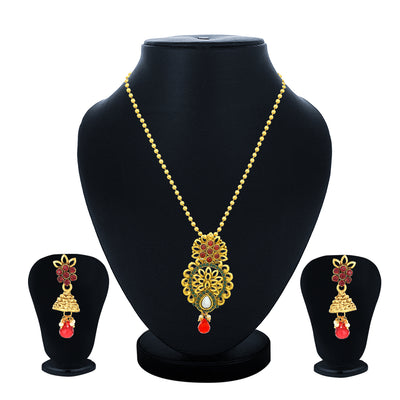 Sukkhi Ritzy Gold Plated Pendant Set for Women