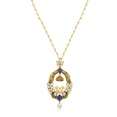 Sukkhi Spectacular Gold Plated Pendant Set for Women