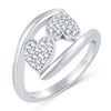 Sukkhi Valentine Collection Stylish Rhodium Plated CZ Combo Ring For Women Pack Of 4-1