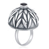 Sukkhi Pleasing Oxidised Leafy Ring For Women