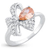 Sukkhi Marquise Bow Rhodium Plated Ring for women