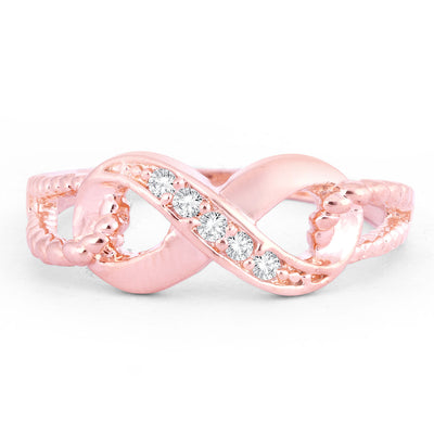 Sukkhi Stunning Infinity knot Valentine Gold Plated Ring for women