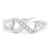 Sukkhi Fabulous Infinity knot Valentine Rhodium Plated Ring for women