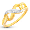 Sukkhi Glorious Infinity knot Valentine Gold Plated Ring for women