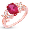 Sukkhi Dazzling Butterflies-On-Ruby Crystal Gold Plated Ring for women