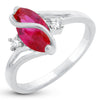Sukkhi Olivia Man-made Opal Invisible Setting Latest Trend Rhodium Plated Ring for women