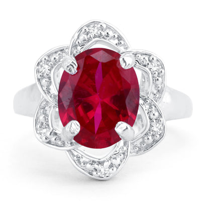 Sukkhi Appealing Floral Rhodium Plated Ring for women