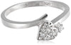 Sukkhi Stunning Silver Plated Heart Shaped Ring For Women