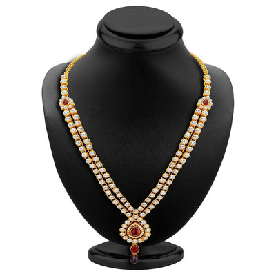 ShoStopper Divine Gold Plated Austrian Diamond Necklace Set-1