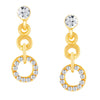 ShoStopper Ritzy Gold Plated Austrian Diamond Pendant Set-2