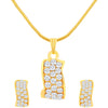 ShoStopper Appealing Gold Plated Australian Diamond Pendant Set SJ4027PSN