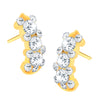 Shostopper Stunning Gold Plated Australian Diamond Earring