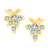 Shostopper Graceful Gold Plated Australian Diamond Earring