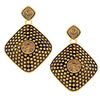 Shostopper Black/Golden Alloy Danglers & Drop Earring for Women SJ6086EN