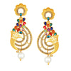 ShoStopper Fabulous Multi-color Gold Plated Earring SJ6115EN