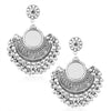 Shostopper Afghani Designer Oxidised Chandbali Mirror Earring SJ6124EN