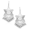 Shostopper Afghani Star Oxidised Mirror Earrings SJ6125EN