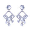 Sukkhi Glossy Rhodium Plated Dangle Earring For Women