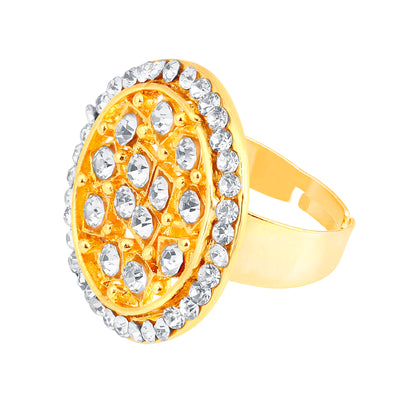 ShoStopper Royal Designer Gold Plated Ring  SJ8006R