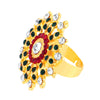 ShoStopper Delightful Designer Gold Plated Ring  SJ8008R