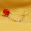 Sukkhi Attractive Gold Plated Rose Ring For Women