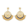 Sukkhi Glorious Pearl Gold Plated Kundan Chandbali Earring for Women