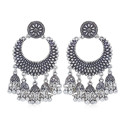 Sukkhi Trendy Oxidised Chandelier Earring for Women