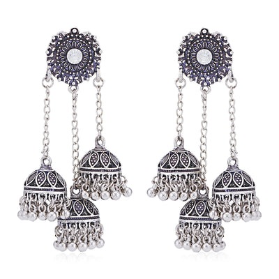 Sukkhi Alluring Oxidised Chandelier Earring for Women