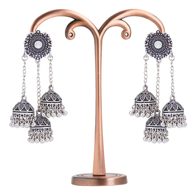 Sukkhi Alluring Oxidised Chandelier Earring for Women