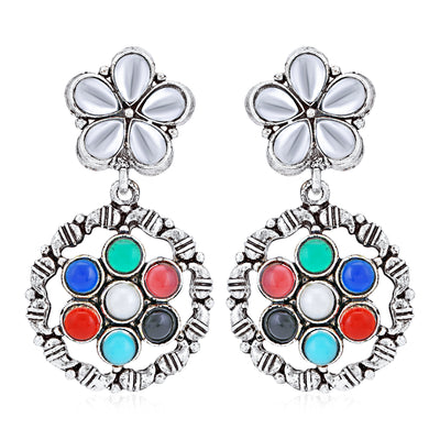 Sukkhi Elegant Oxidised Floral Earring for Women