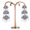 Sukkhi Designer Oxidised Kundan & Pearl Chandelier Earring For Women