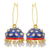 Sukkhi Modern Pearl Gold Plated Kundan Meenakari Jhumki Earring for Women