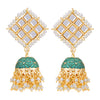 Sukkhi Designer Gold Plated Kundan & Pearl Meenakari Jhumki Earring for Women