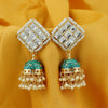 Sukkhi Designer Gold Plated Kundan & Pearl Meenakari Jhumki Earring for Women