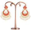 Sukkhi Modish Gold Plated Kundan & Pearl Mint Collection Chandbali Earring for Women