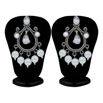 Sukkhi Ravishing Oxidised Pearl Dangle Earring For Women