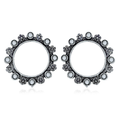 Sukkhi Exotic Oxidised Floral Stud Earring For Women