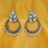 Sukkhi Glittery Oxidised Pearl Chandbali Earring For Women