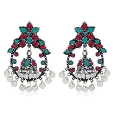 Sukkhi Fancy Oxidised Pearl Dangle Earring For Women