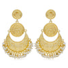 Sukkhi Glittery Gold Plated Pearl Chandelier Earring For Women